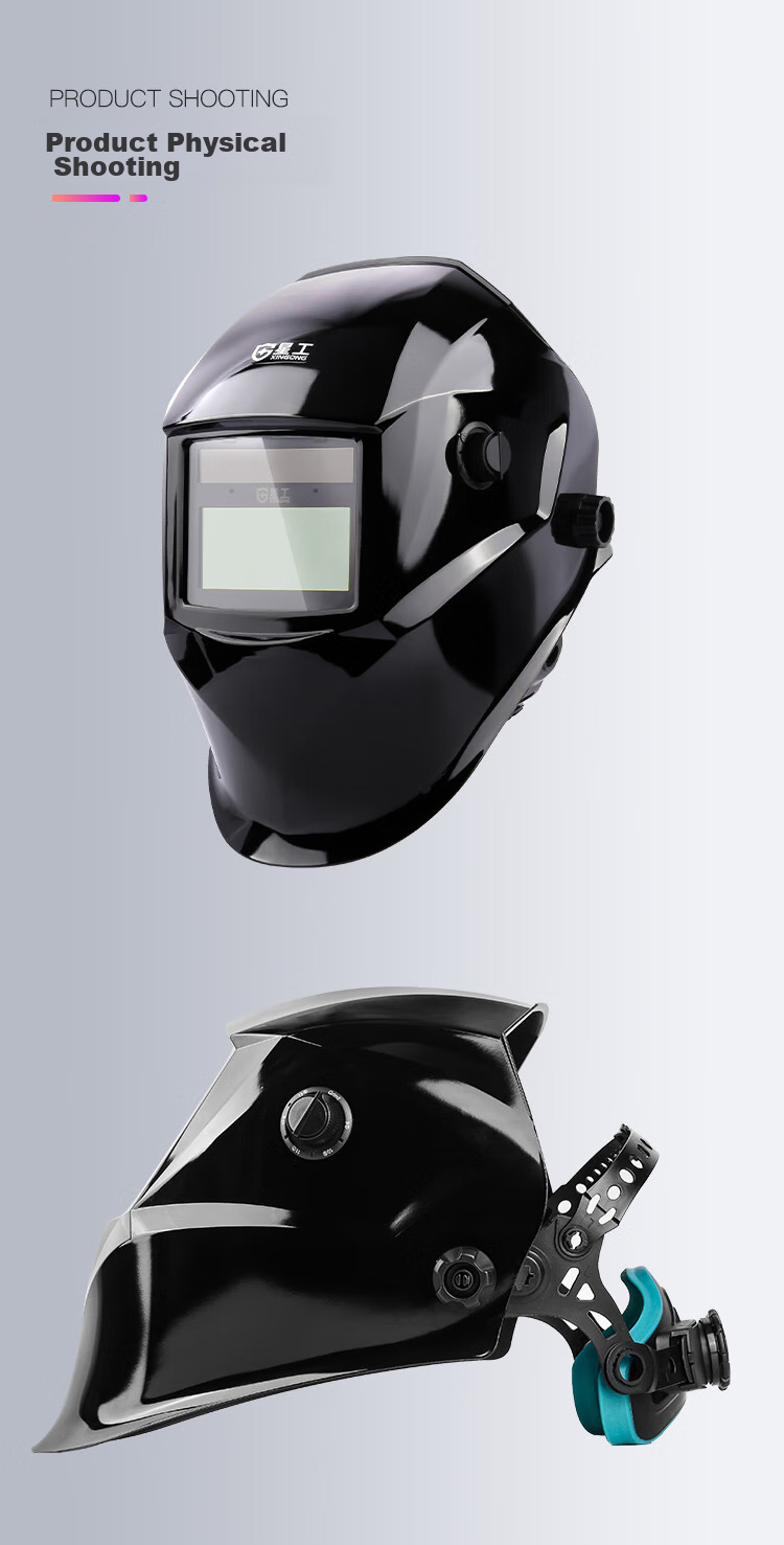 XINGGONG Welding Helmet with Auto-Darkening Thickened Face Shield, Welding Head-Mounted Protective Face Shield with Replaceable Battery, XGH692 12