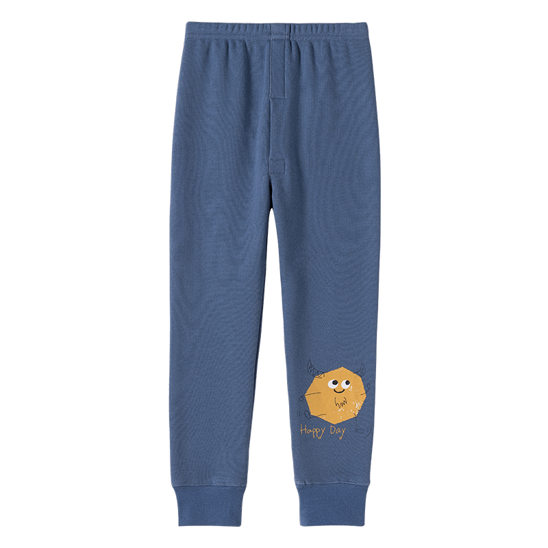 Dingguagua Children's Thermal Pants Boys Autumn Fleece Thickened Inner Wear Fleece Cotton Lined Pants 6A01 170