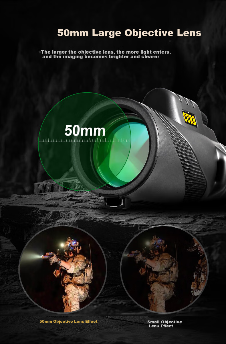 Jiapu High-Power Monocular Telescope HD Non-Military Night Vision 8000m Professional Outdoor Concert Phone-Compatible 9