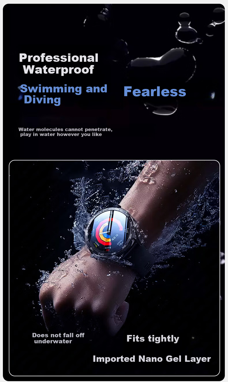 KOVOL [3-Pack] Tempered Glass Screen Protector for Huawei WATCH GT6, Compatible with Huawei GT5 Watch, Anti-Scratch, Shockproof, Wear-Resistant, Full Coverage, Ultra-High Definition Glass Film, 41mm 8