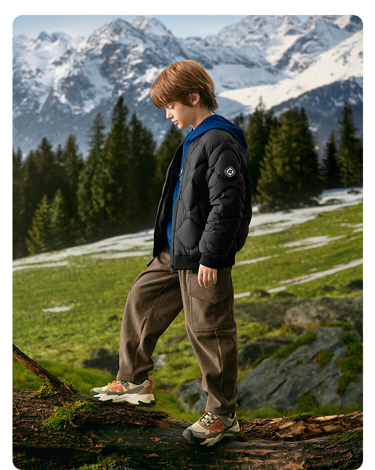 BALABALA Kids Lightweight Warm Down Jacket Boys Girls Outerwear 2025 New Autumn Winter Comfortable Simple Trendy 5