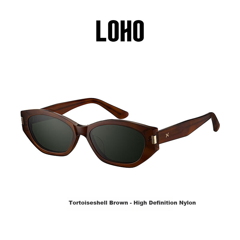 LOHO Polarized Retro Cat-Eye Sunglasses for Women, High-End Driving-Specific Narrow Frame Glasses for Men, UV Protection Sunglasses, Eye-Catching And Protective