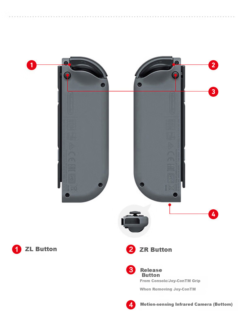 Nintendo Switch Joy-Con Controller [Hong Kong Version], First-Generation OLED Battery Life Gamepad, Left Red Right Blue, NS Accessories, Compatible with Mainland China And Japanese Versions 6