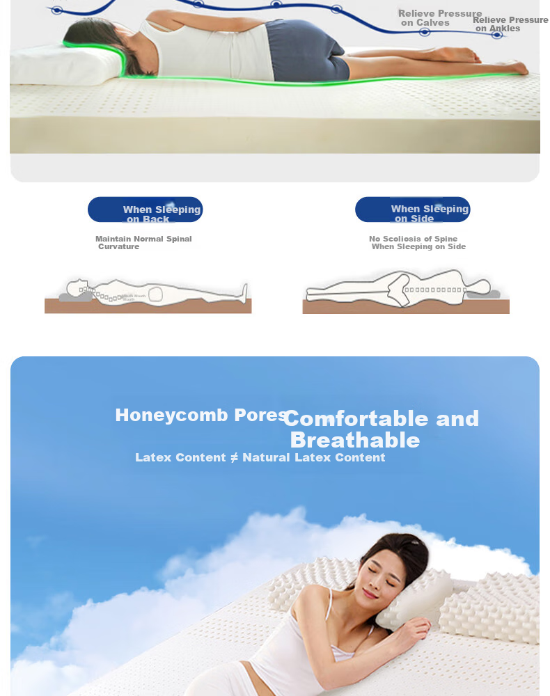 Paratex Direct Import from Source 94% Latex Mattress, Thai Imported Natural Latex Mattress, 1.5x2 Meters 10