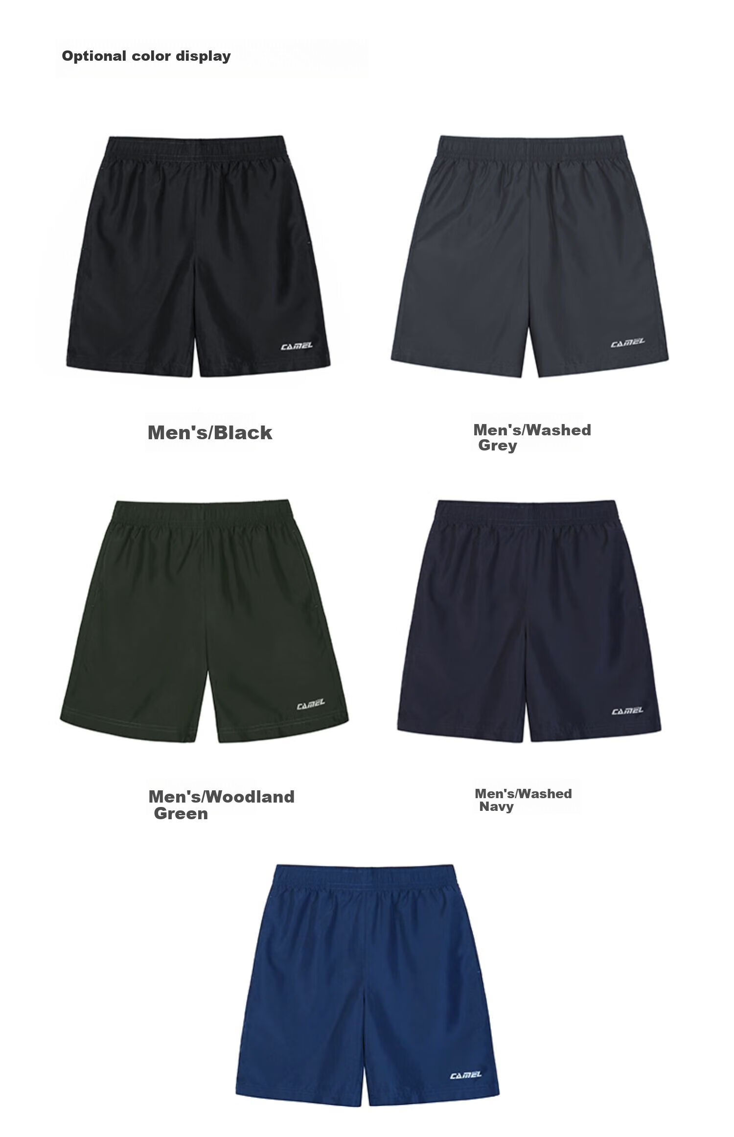 CAMEL Quick-Dry Shorts for Men, Summer New Style Breathable Casual Woven Running Sports Fitness Loose Ultra-Thin Five-Point Pants 19