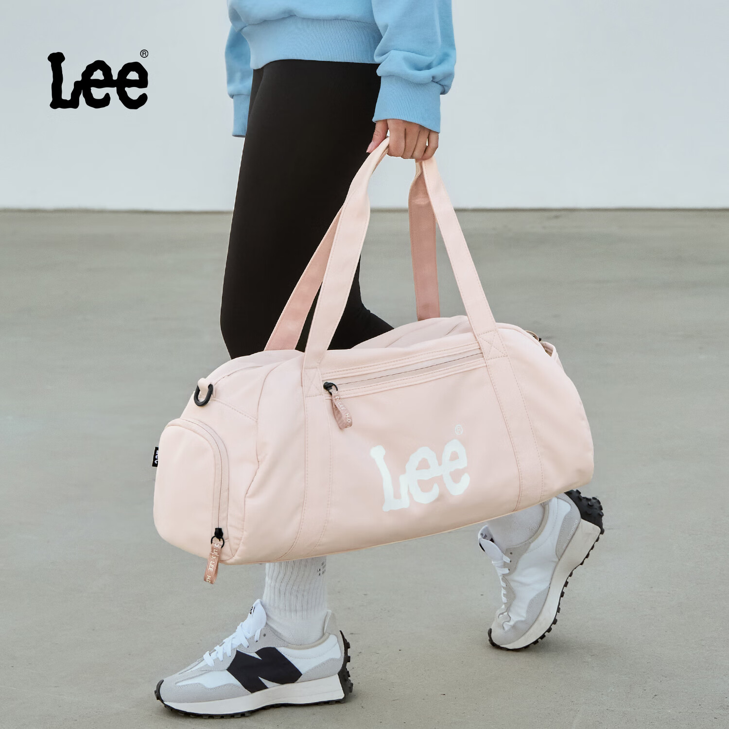 Lee Travel Bag for Women, Large Capacity, Short-Trip Business Trip Luggage Bag, Wet And Dry Separation Sports Fitness Bag, Lotus Pink Color