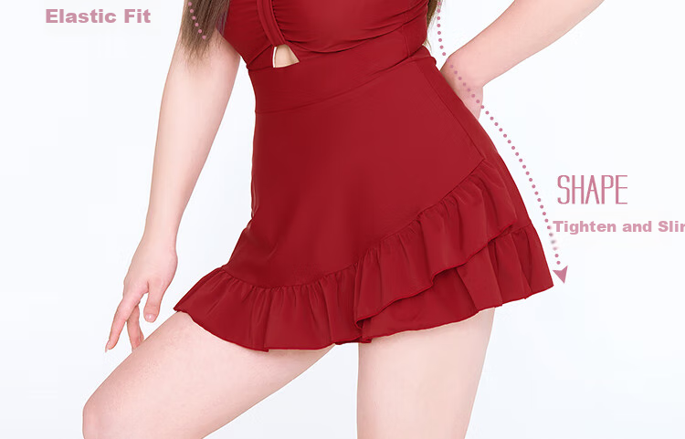Agliondy Plus Size Swimsuit for Women, 2025 New Style, Slimming One-Piece Dress for Curvy Girls, Beautiful Hot Spring Resort Swimwear 8