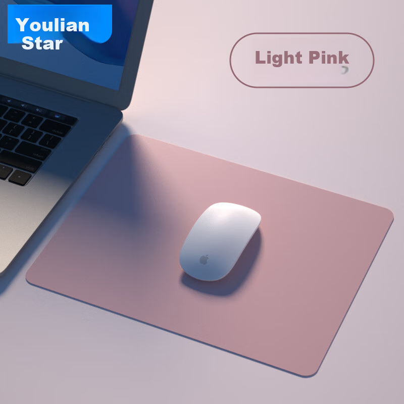 Youlianxing Negative Ion Eco-Friendly Silicone Mouse Pad, Competitive Gaming Office Computer Desk Writing Pad, Soft Odorless Small Liquid Waterproof Pad, Light Beige 300*250mm