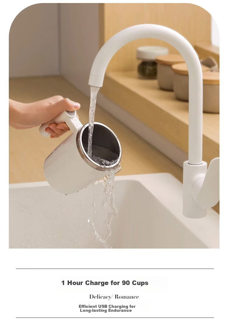 ZARVYRELAXED Automatic Stirring Cup, Rechargeable Rotating Water Bottle, Electric Coffee Mug, Home Office Shaker Cup, Mug, 400ml 11