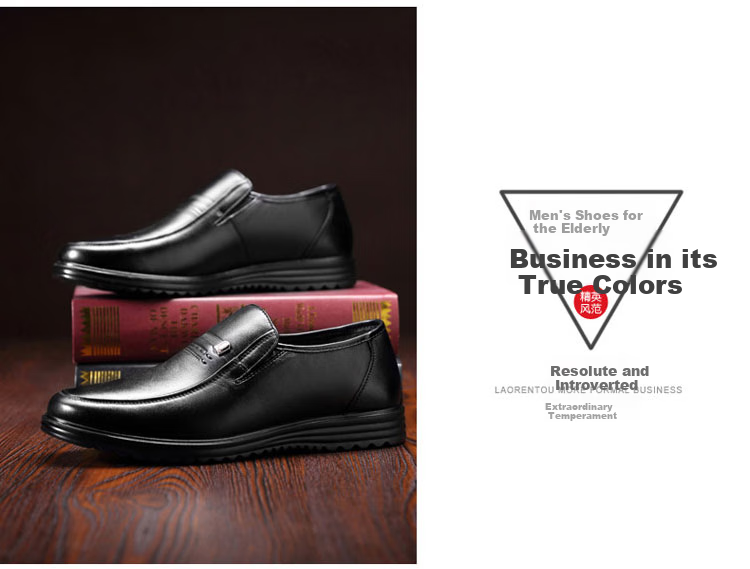 LAORENTOU Men's Summer Business Formal Slip-On First Layer Breathable Driving Shoes LJD587 Black Hollowed Out Size 40 14