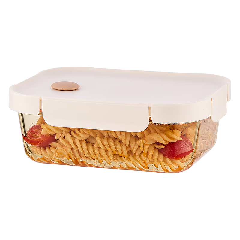 Cilock Glass Lunch Box Microwave Safe Large Capacity Heat-Resistant Food Storage Container for Office Workers