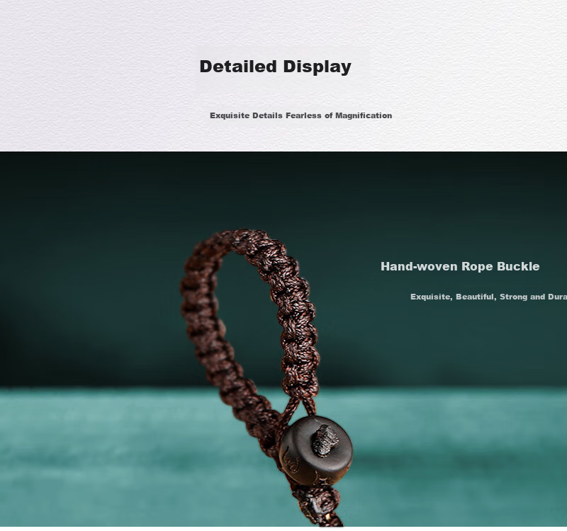 Dijialun High-End Ebony Car Keychain Pendant, Creative Handmade Knitted Ornament, Hanging Charm, Men's Gift, Lucky Cat 5