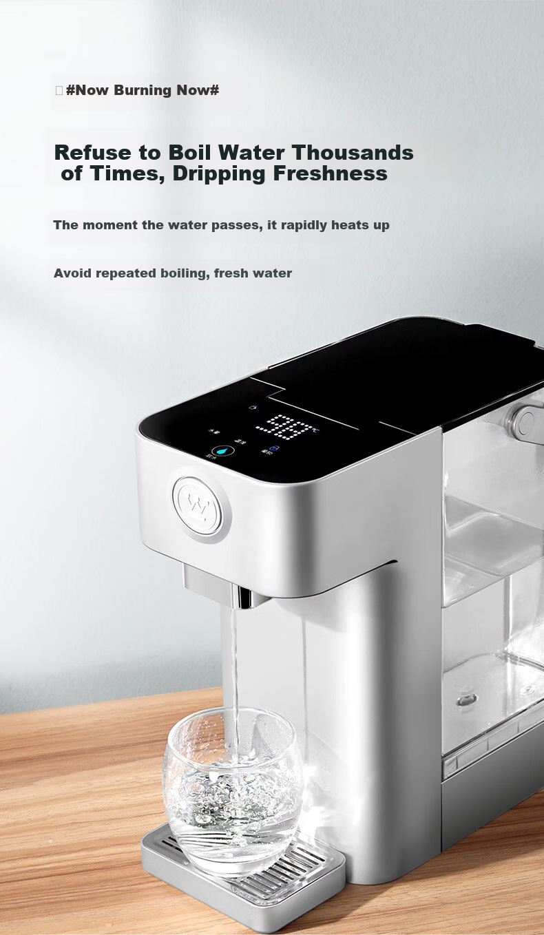 Westinghouse Instant Hot Water Dispenser, Compact Desktop Instant Hot Water Machine for Home Use, Smart Constant Temperature Electric Kettle Thermos Cup, Milk Frother WFH30-W4 5