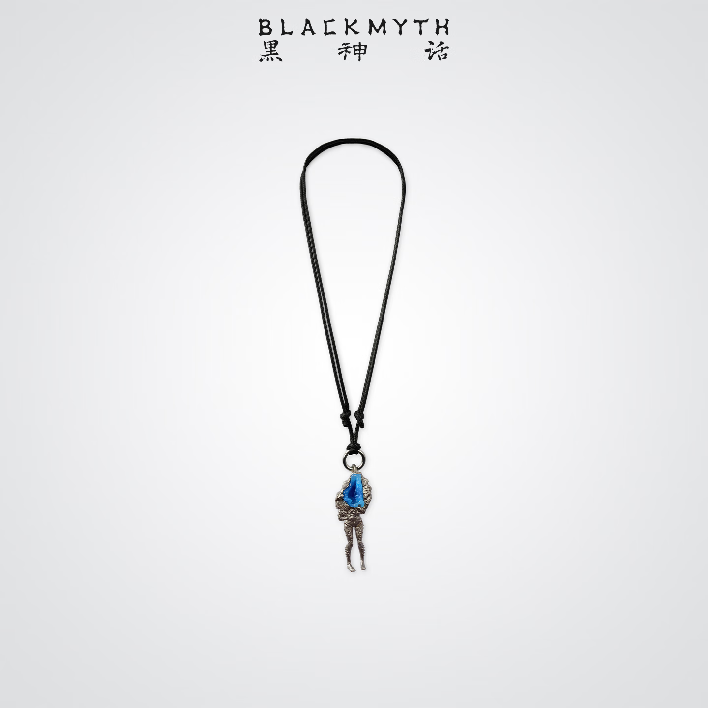 Heishenhua Stone Pendant Necklace, Unisex Wukong Versatile Sweatshirt Chain, Sweater Chain for Collection And Gift-Giving