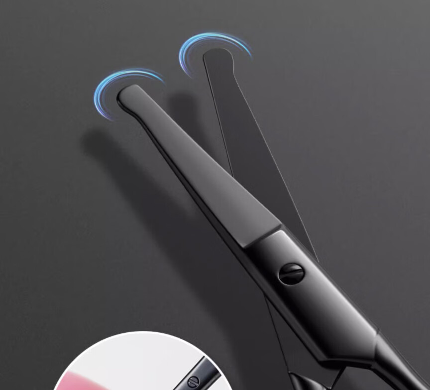 Jing Xiaodi Precision Nose Hair Trimmer Men's Round Head Manual Safe Nasal Hair Scissors Grooming Tool 8