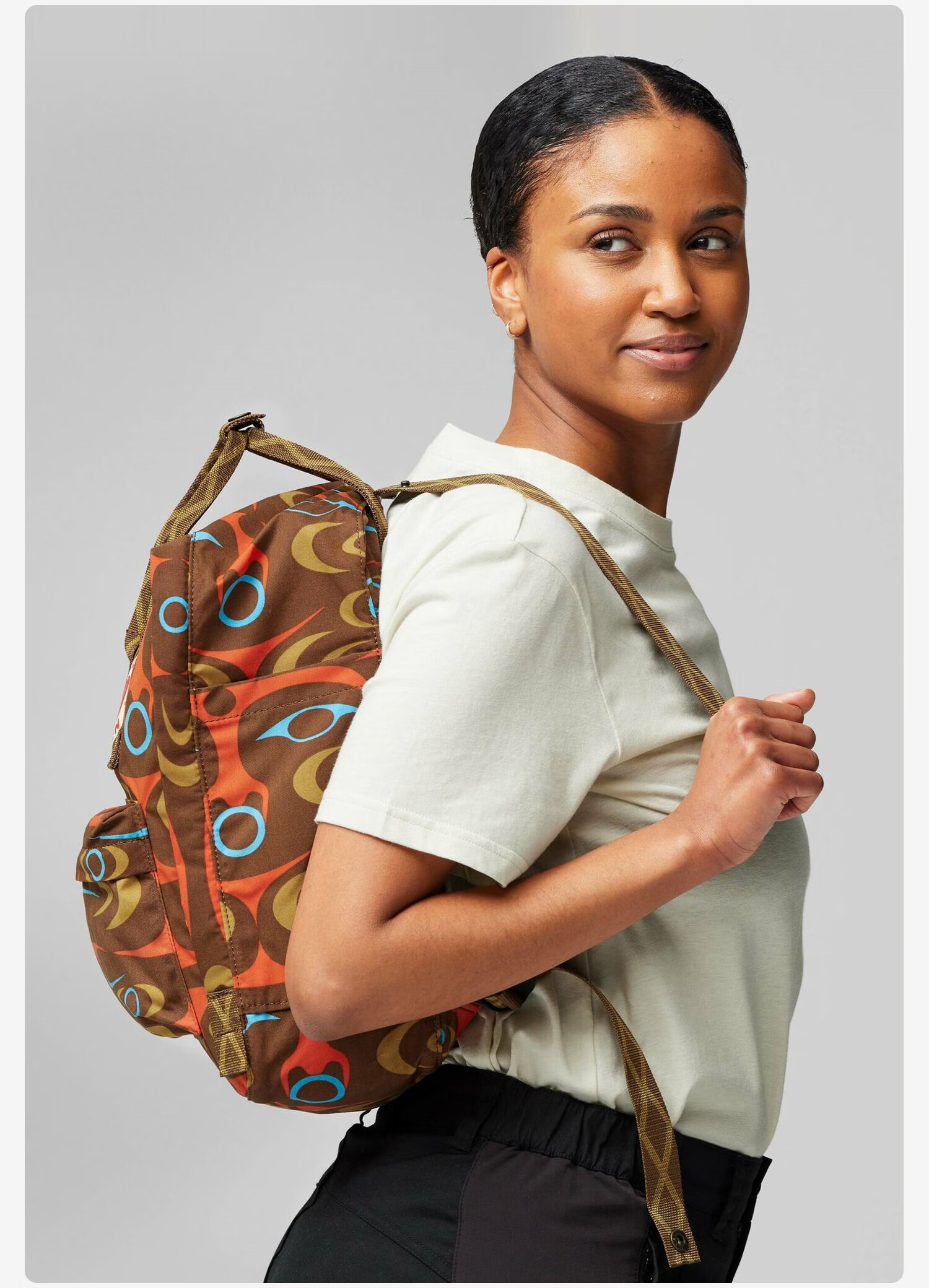 FJALLRAVEN Kanken Art Backpack Student School Bag 16L 23200255-967 Orange Brown 2