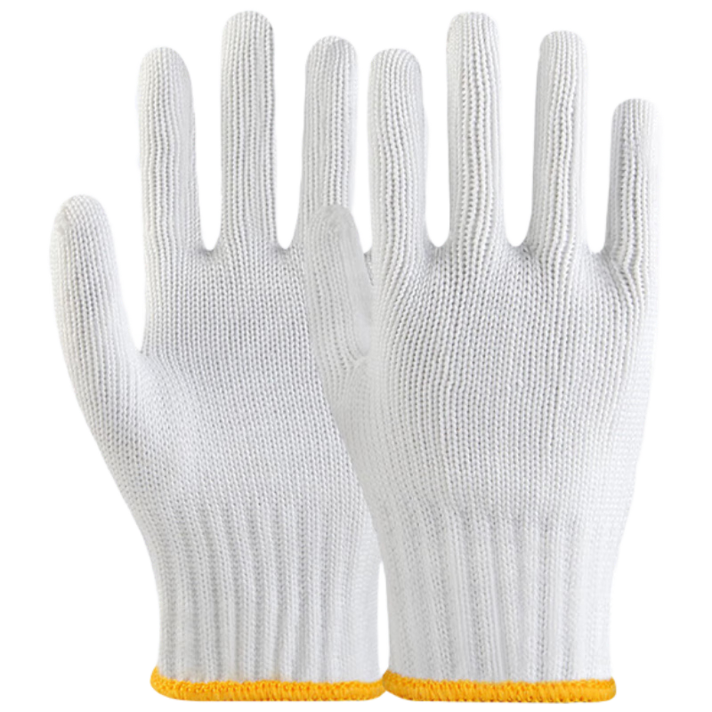 Xinyuechanghui Work Gloves, 12 Pairs/pack, Thickened Fleece-Lined Cotton Gloves, Non-Slip Wear-Resistant Construction Site Work Gloves B11409