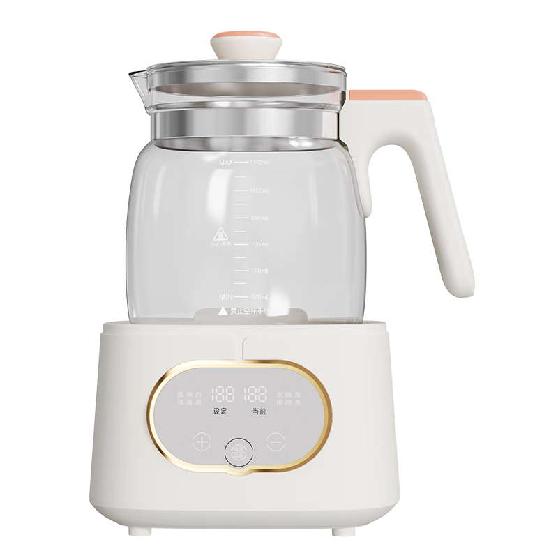 Konka Full Glass Constant Temperature Kettle Milk Warmer Water Boiler Thermostatic Kettle Baby Formula Maker 1.3L