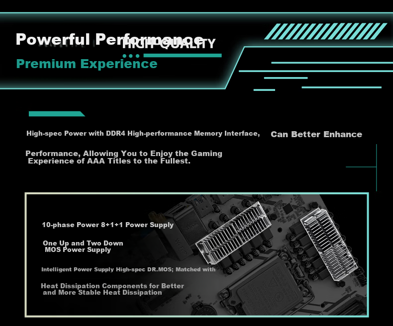 Jingyue B760M GAMING WIFI Motherboard DDR4 Desktop Gaming Computer Motherboard Core I5 13600KF/13400F (Intel B760/LGA 1700) 5