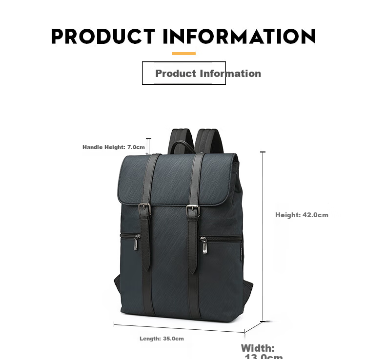 Goldlion Men's Backpack, Fashionable Large Capacity Laptop Bag, Birthday Gift 5