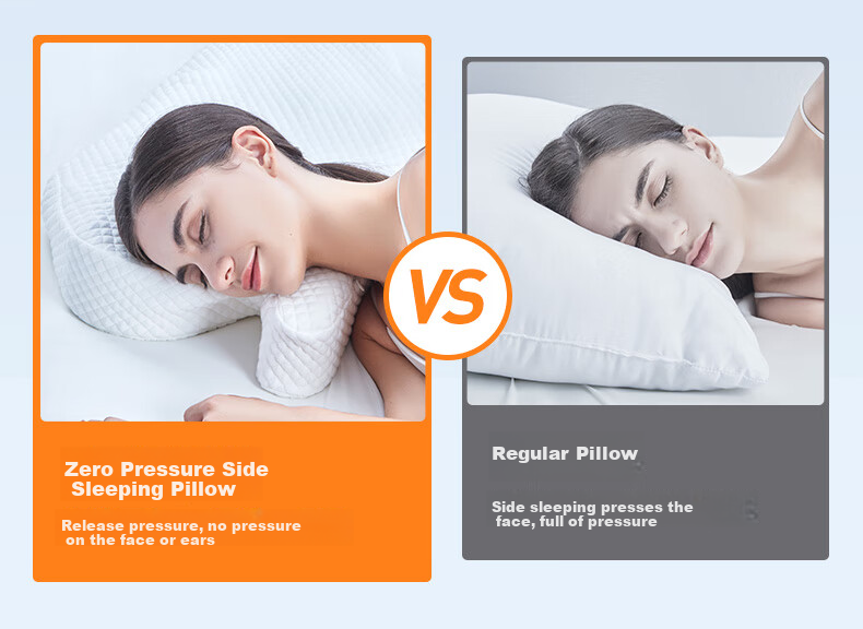 Aeromax Side Sleeping Jellyfish Pillow, No Face Pressure, Anti-Wrinkle, Anti- nasolabial Fold, Memory Foam Cervical Pillow, Hollow Design for Eye And Ear Protection, Neck Support 6
