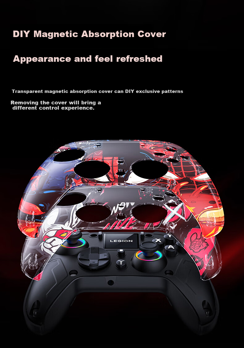 Lenovo Legion Y7 Smart Wireless Gaming Controller, Xbox-like Hall Switch for PC, Mobile Phone And TV, Steam Bluetooth Motion Control, NS Genshin Impact Dual-Shot Gree 6
