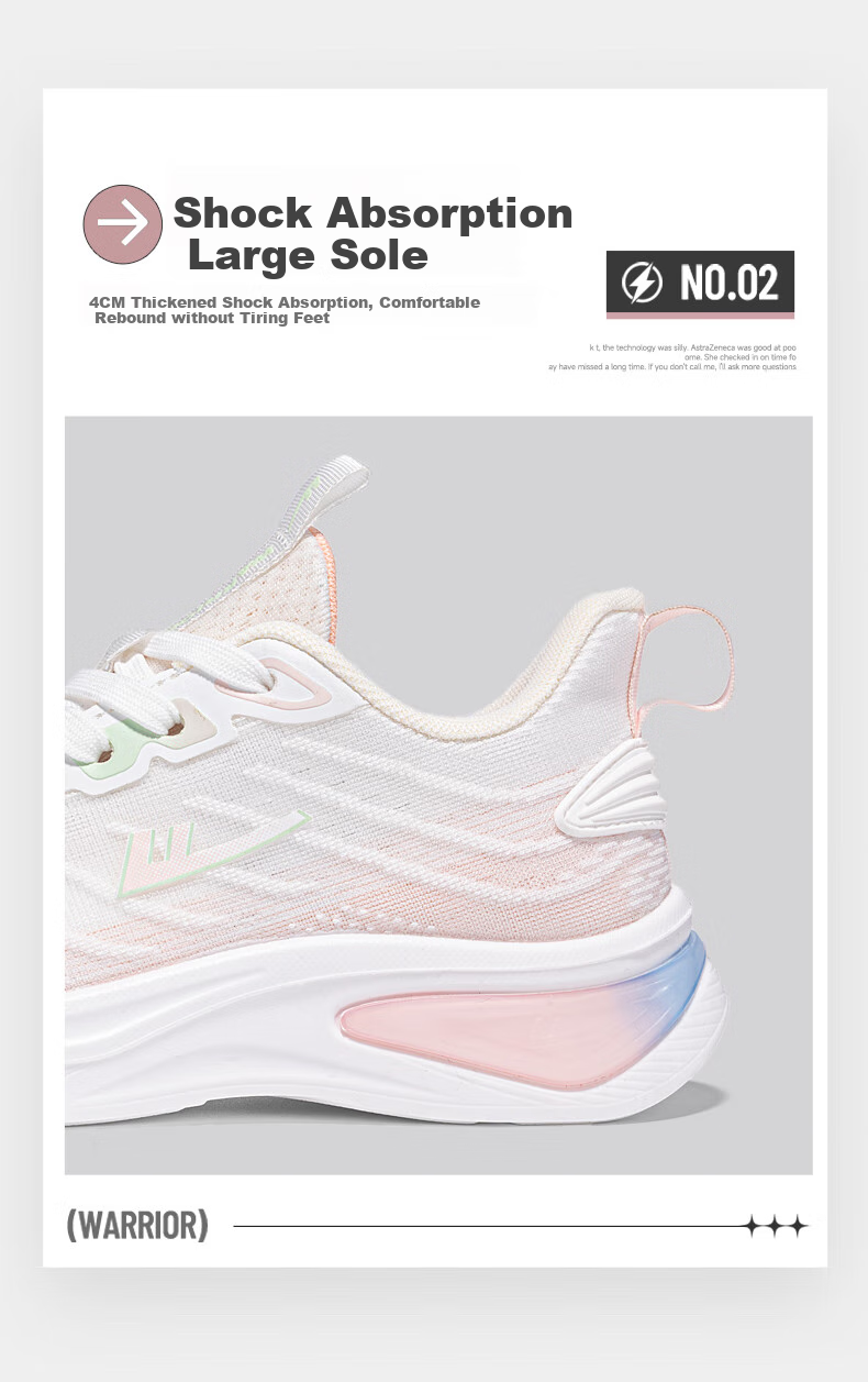 Huili Official Women's Casual Shoes, Summer Breathable Sneakers 2026 New Style Heightening Comfortable Running Shoes, White And Pink, Size 36 7