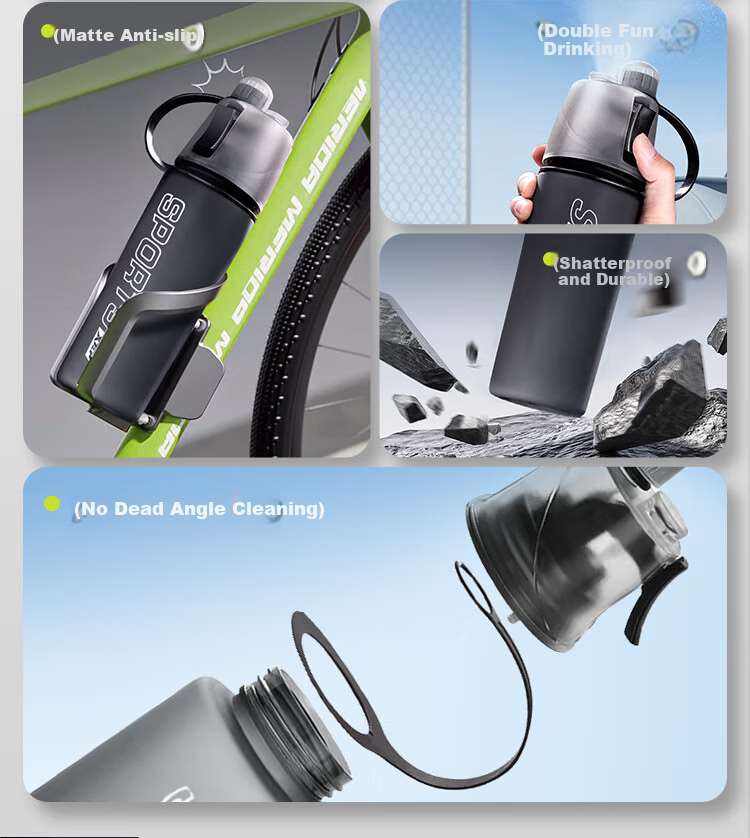 XTEP Spray Water Bottle for Men And Women, Cycling, Children, Students, School Use, Portable Sports Water Bottle for Biking in Summer 10