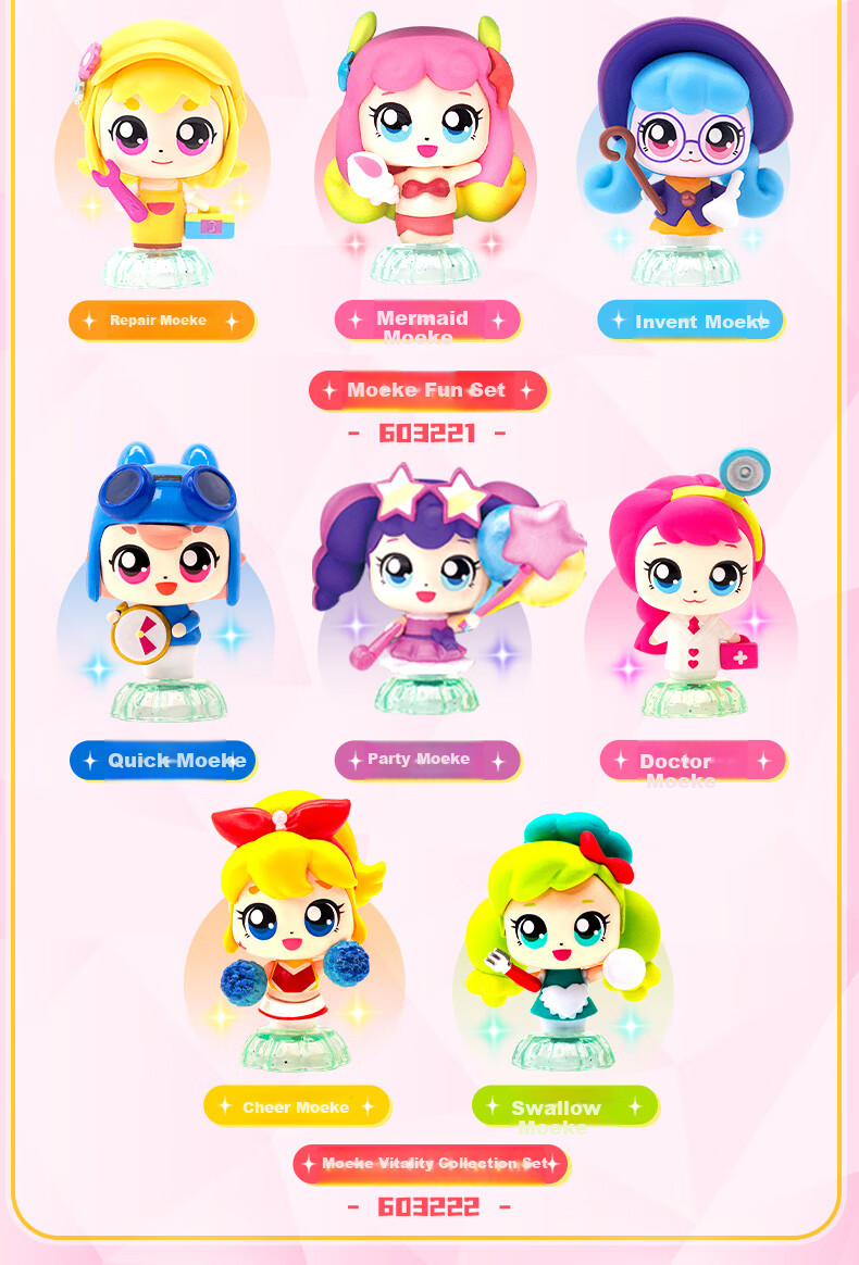 Qimiaomengke Magic Key Heart Cute Flower House Doll, Season 4 Toy Set, Light-Up Scene, Girls' Pretend Play 4