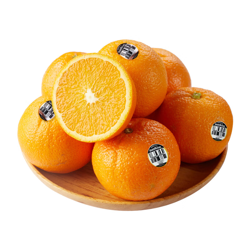 新奇士（Sunkist）美国黑标晚熟脐橙 4斤礼盒装 单果180g起 生鲜水果礼盒