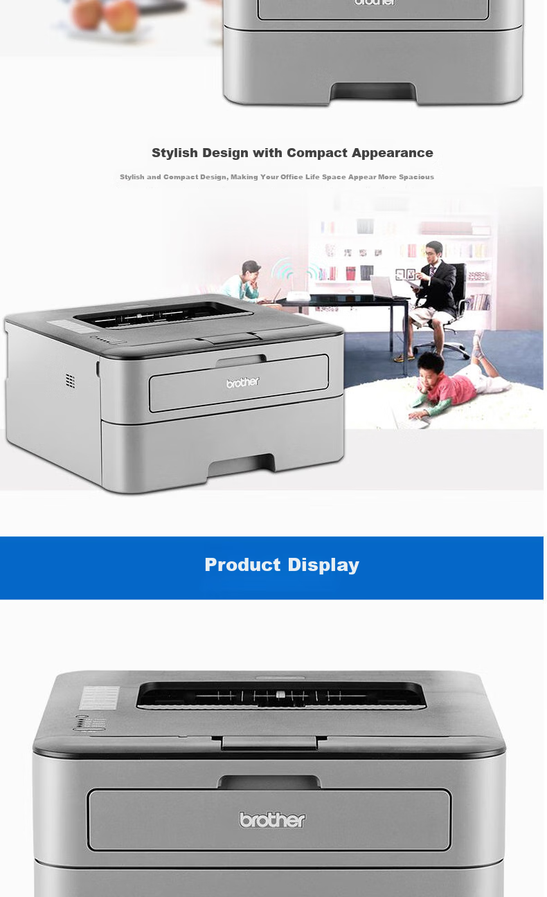 BROTHER DCP-L2628DW Black And White Laser All-In Printer, Wired & Wireless, Remote Automatic Duplex Printing 2