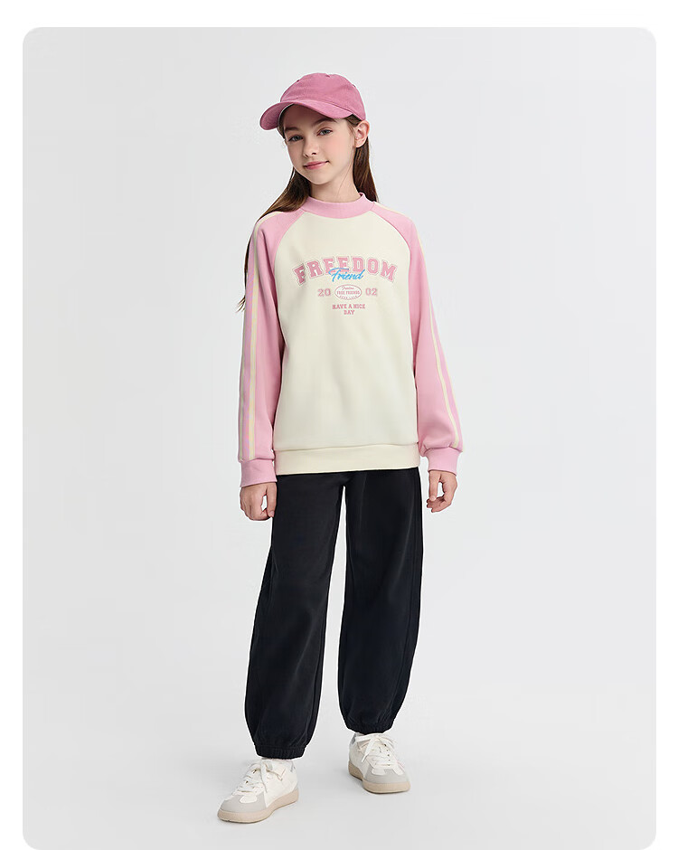 Balabala BalaOne Kids Fleece-Lined Pants Girls Sports Long Pants 2025 Winter Warmth 208425108004 7