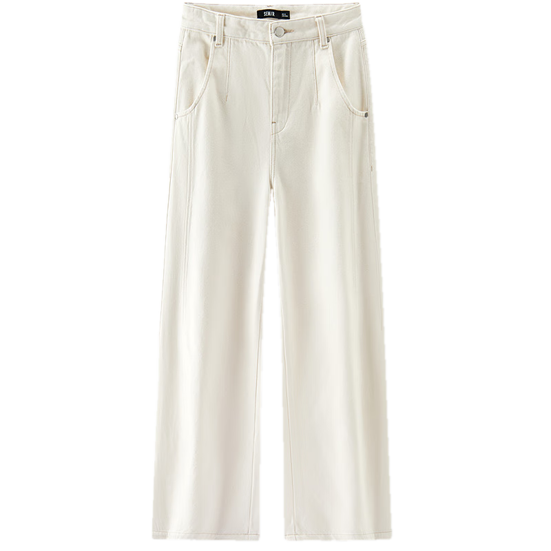 Semir Women's Jeans, Winter Split-Fleece Floor-Length Pants, Cool Style, Leg-Lengthening, Knife-Leg Pants, 109725124008