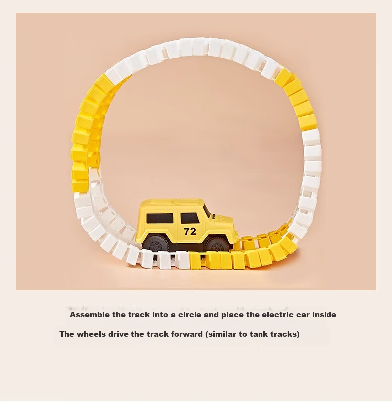 SHANGYUN Children's Transformable DIY Electric Track Car Toy, Adventure Game, Birthday Gift for Boys Aged 3-6 11