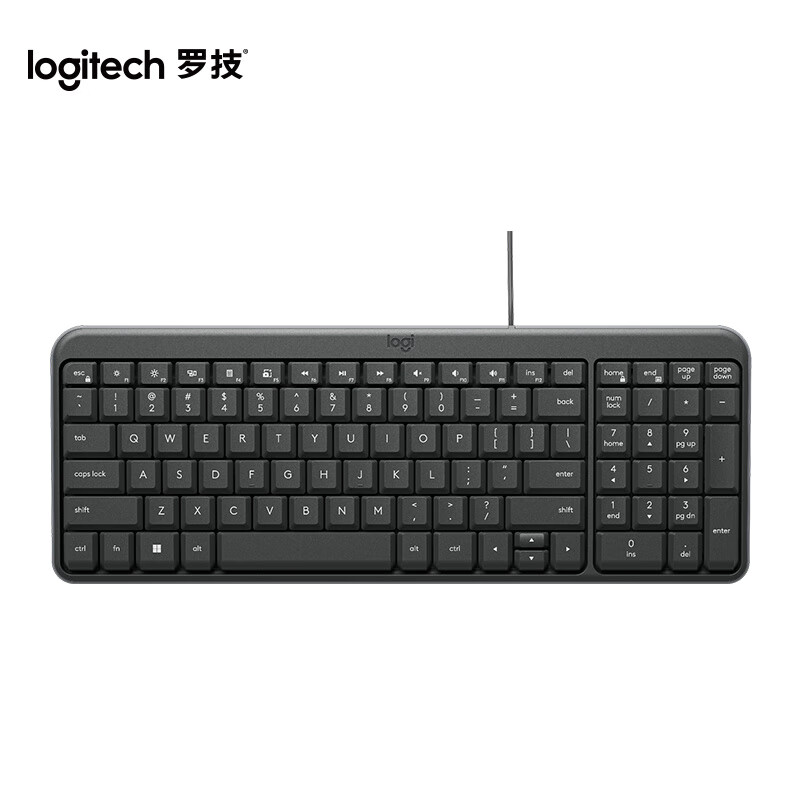 Logitech K106 Wired Compact Office Keyboard Black