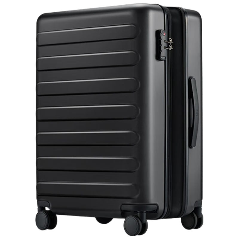 90Fen Luggage, 28-Inch Rhine River Expandable Version, Large Capacity Suitcase with Wheels And Password Lock, Dark Night Black