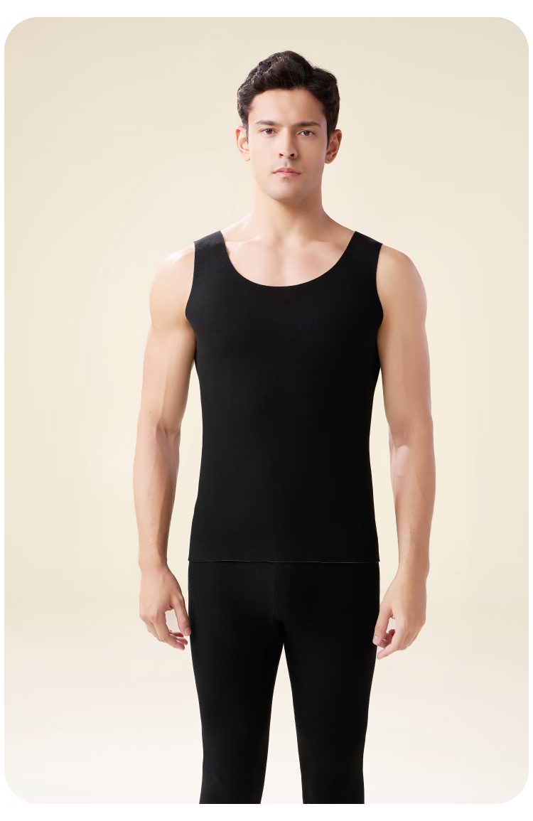 MiiOW Goat Cashmere Silk [0 Polyester Fiber] Double-Sided Fleece Warm Vest Men 2025 Autumn Winter New Arrival 1