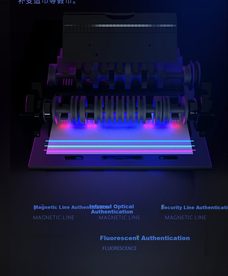 Deli Currency Counter, Compact Banknote Verifier, Portable Money Counter with Support for New RMB, Small Commercial And Home-Use Cash Register, Intelligent Voice Dual Power Supply 2129 3