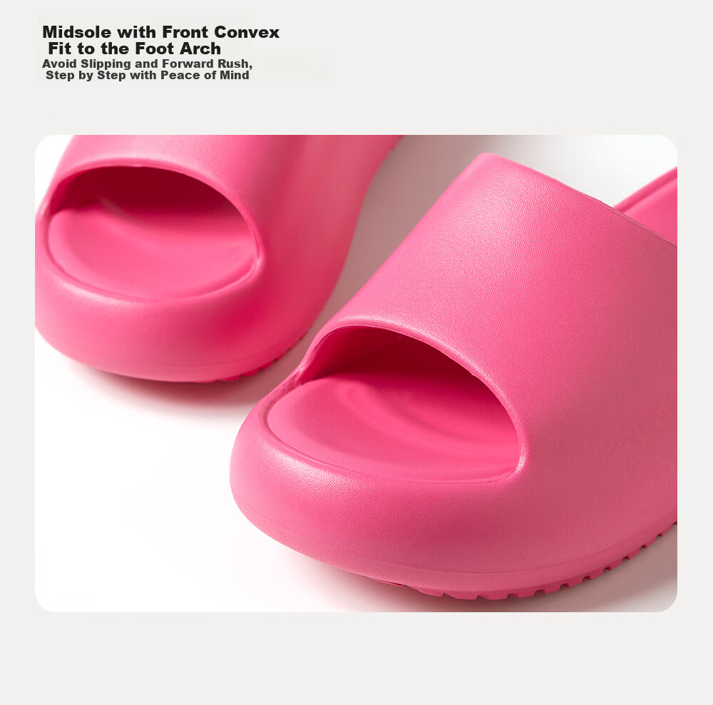 Puxi Women's Summer Slippers Thick Sole Comfortable Indoor Outdoor Anti-Slip Odor-Resistant Yellow Size 35-36 8
