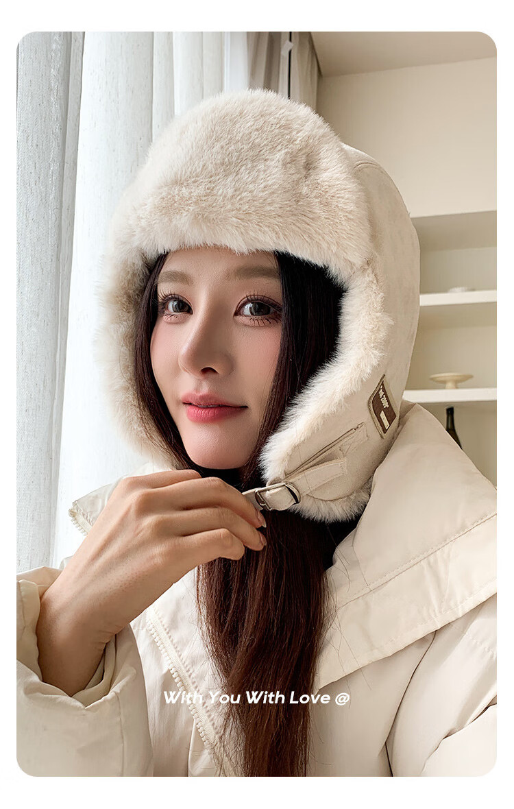 XUEXIMAN Women's Winter Retro Fashion Fleece Lined Outdoor Ear Protection Warm Bucket Hat 4