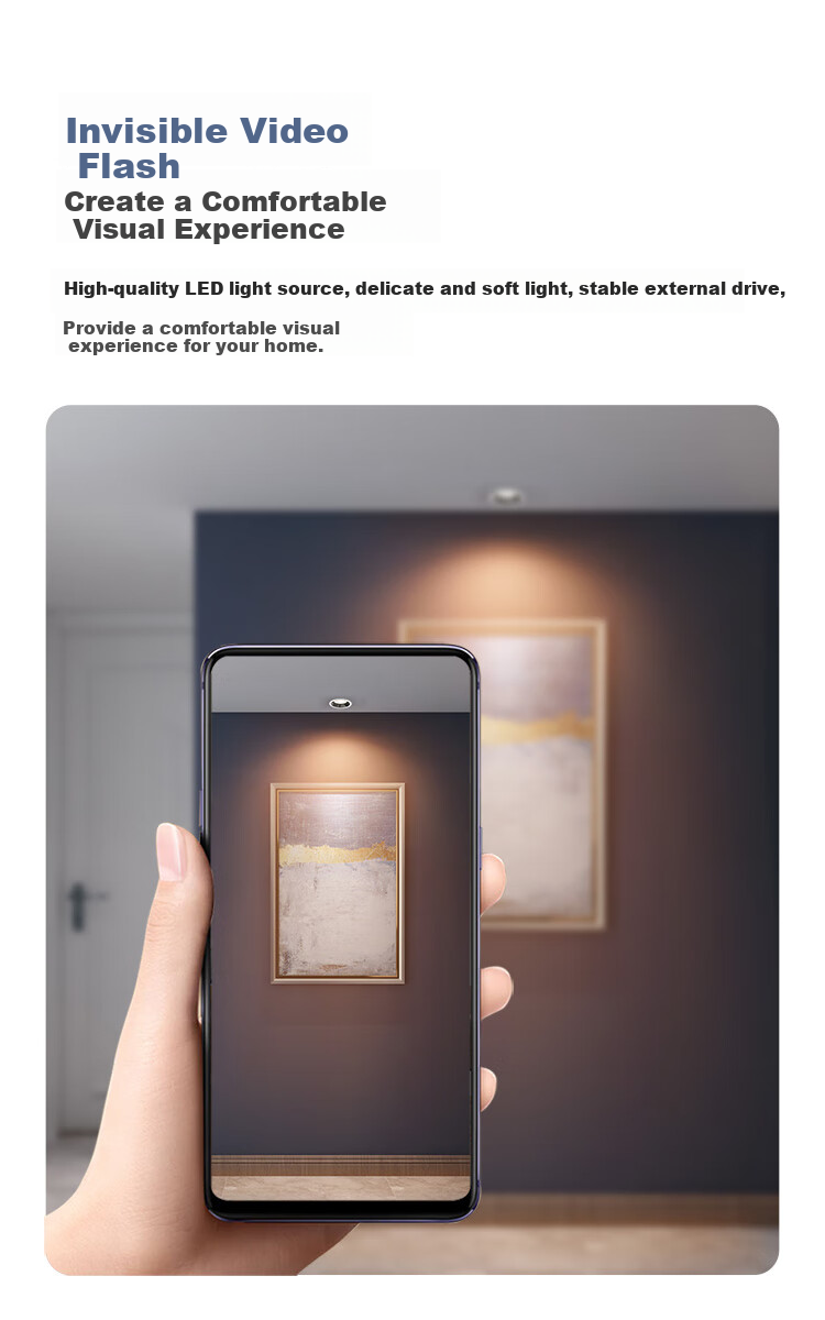 NVC LED Downlight 7W White Cup Tri-Color Full Spectrum Eye Protection Recessed Ceiling Light for Living Room and Bedroom [Guanghua] Ra98 6