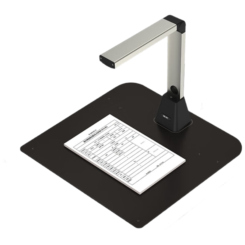Deli 15163S High-Speed Document Camera Scanner 22MP Auto Continuous Photo Scanner Book Scanner Curved Surface Flattening Auto Paging for Office Use