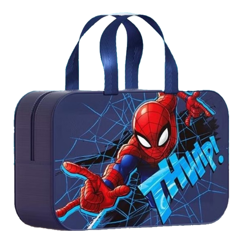 Dishini Children's Swim Bag with Dry And Wet Separation, Portable Waterproof Toiletry Bath Storage Bag, Large Capacity D95204 Spider-Ma