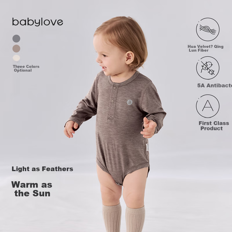 Babylove Infant Bodysuit, Spring And Autumn Undershirt, Unisex Baby Triangle Romper, Lightweight And Warm Sleepwear, Loungewear