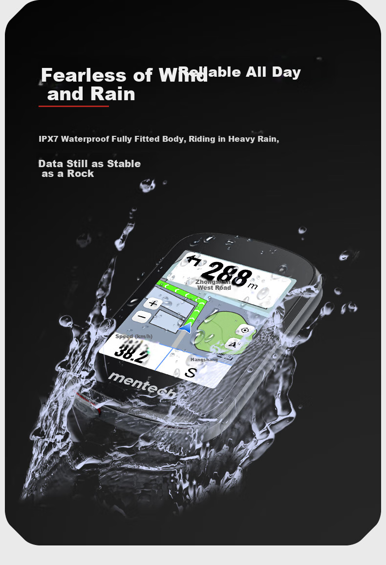 Mentech Avant700 Mountain And Road Bike Computer, GPS Smart Wireless Cycling Navigation, Obsidian Black 14