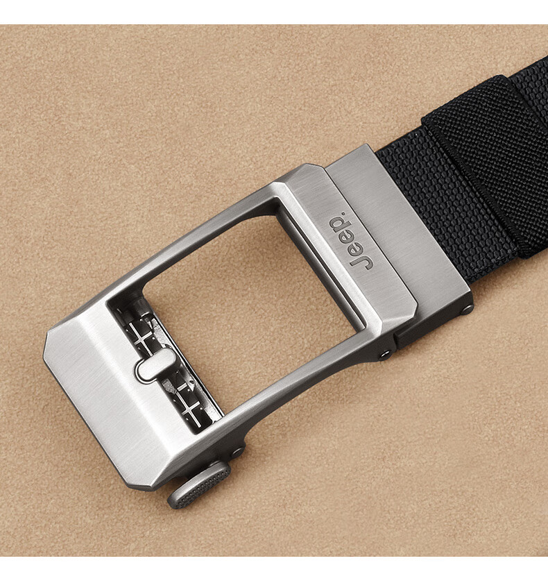 JEEP Men's Nylon High-Elastic Tactical Belt No-Tooth Pants Belt Practical Birthday Gift for Boyfriend Husband Father 2