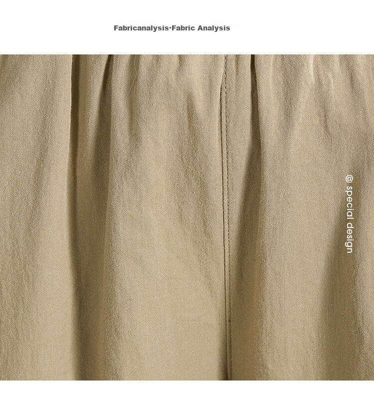 Siboshe Elastic Waist Wide-Leg Pants, Summer 2026 Collection, Loose-Fitting Tapered Leg Casual Pants with Pleats 3