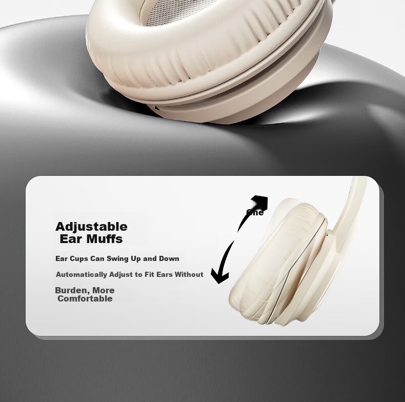 HP Wired Headphones, Over-Ear, High-Definition Noise-Cancelling Earphones with Microphone, for Computer Office Online Classes And CET-4/6 Exams, Milk Tea Color 14