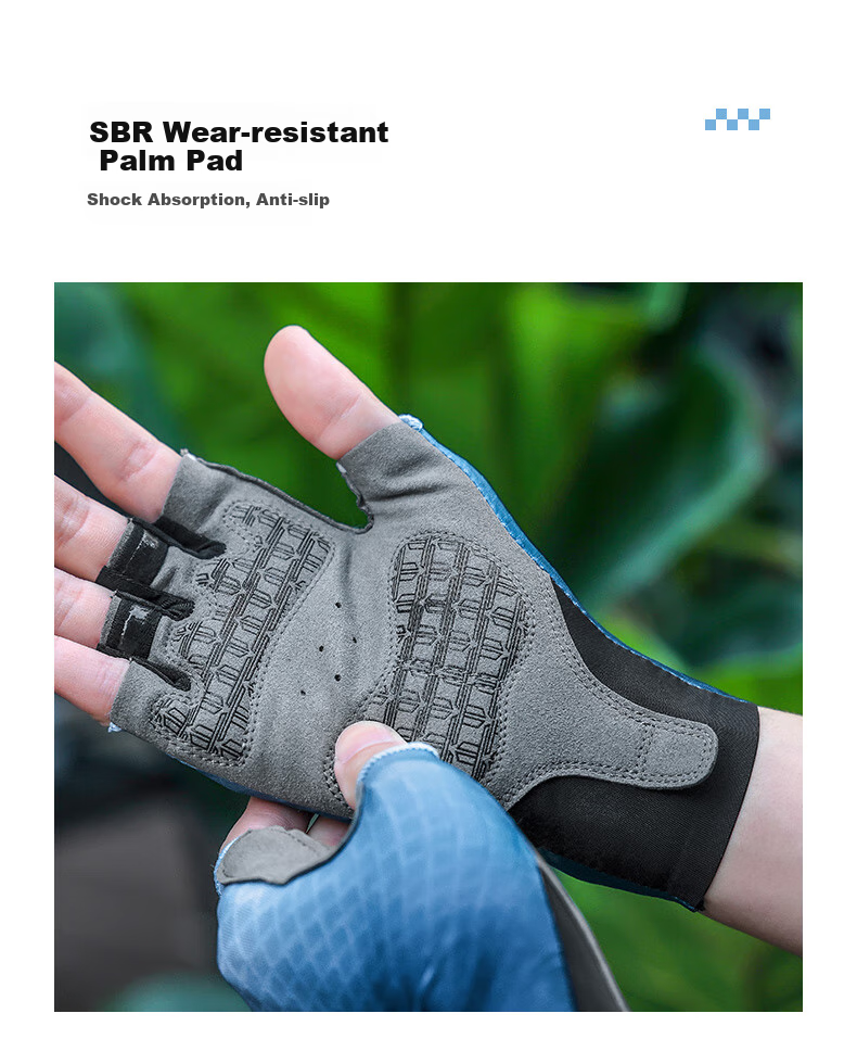 Lameda Bicycle Riding Gloves, Road Bike Summer Sun Protection Gloves, Fingerless Shock-Absorbing Gloves, Protective Gloves for Men And Women, Model 2069 5