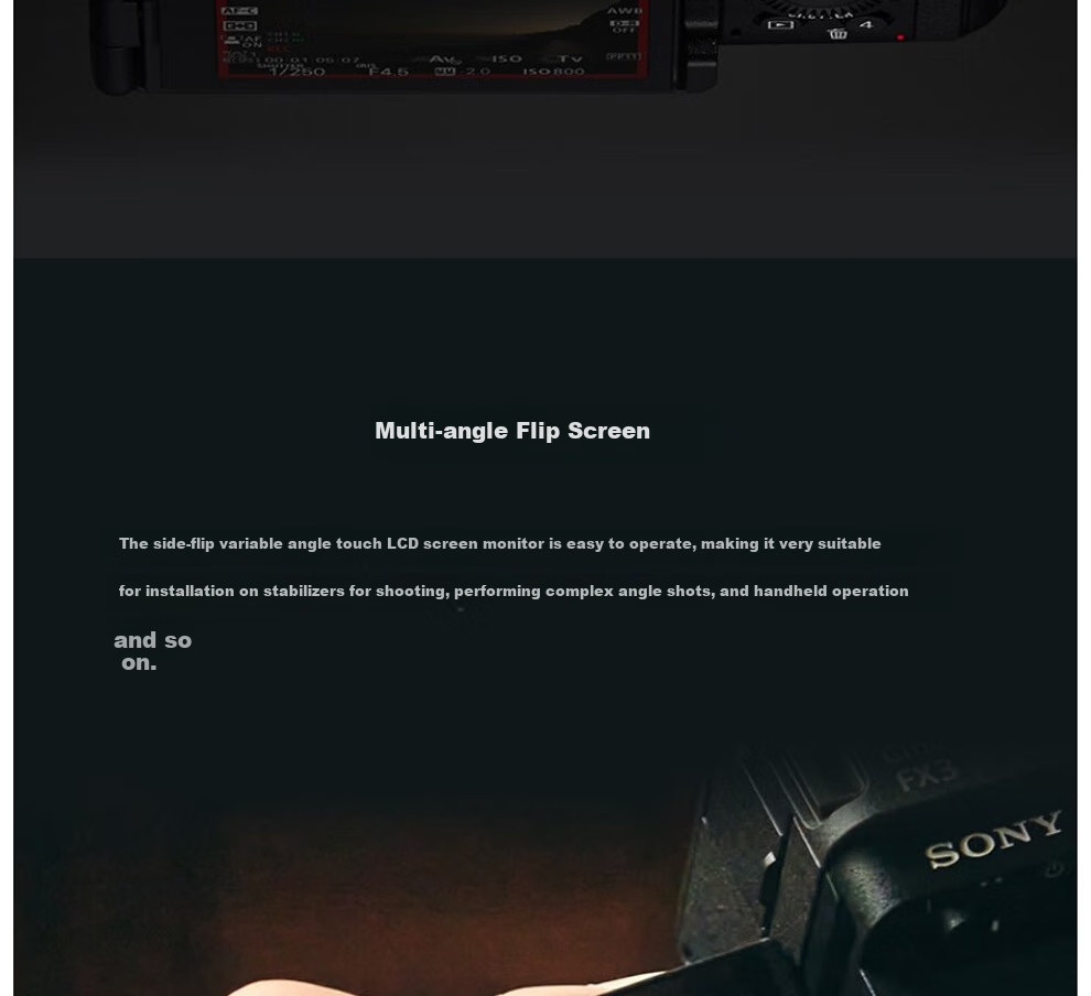 SONY Full-Frame Cinema Camera FX3A (ILME-FX3A) 12